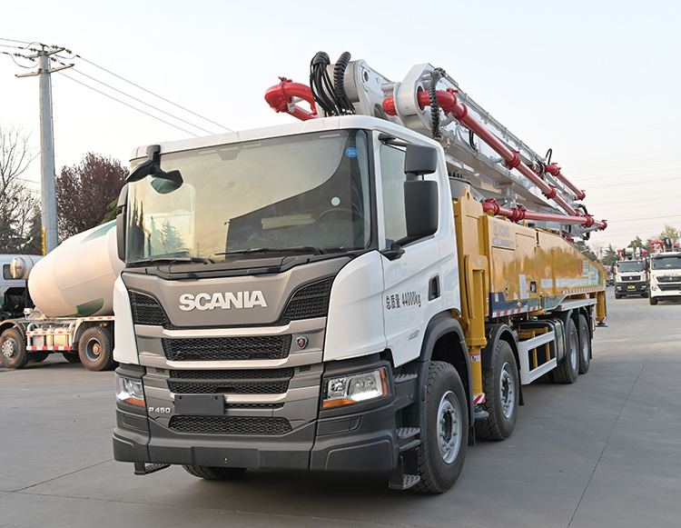 XCMG Schwing concrete pump truck HB58V China new 58m concrete truck with scania chassis for sale